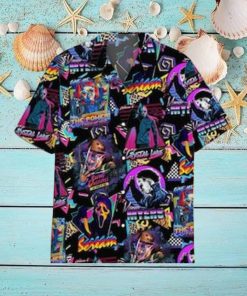 Horror Movie Retro Lapel Collar Hawaiian Shirt