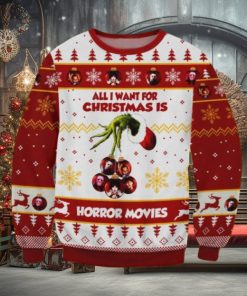 Horror Movies Grinch Christmas Ugly Sweater Gift For Men And Women