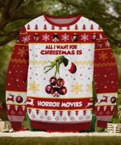 Horror Movies Grinch Christmas Ugly Sweater Gift For Men And Women