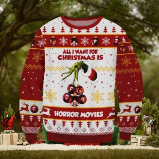 Horror Movies Grinch Christmas Ugly Sweater Gift For Men And Women