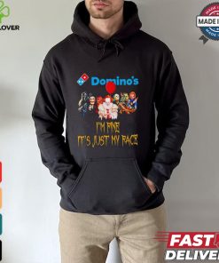 Horror movies Domino’s I’m fine it’s just my face Halloween shirt