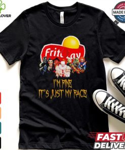 Horror movies Frito Lay I’m fine it’s just my face Halloween shirt