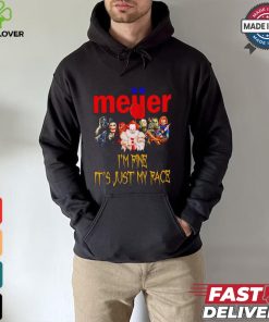 Horror movies Meijer I’m fine it’s just my face Halloween shirt