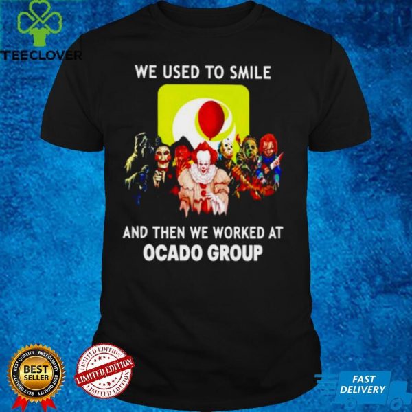 Horror we used to smile and then we worked at Ocado Group hoodie, sweater, longsleeve, shirt v-neck, t-shirt