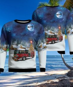 Horry County Fire Rescue Station 46, Conway, South Carolina Christmas AOP 3D Ugly Christmas Sweater