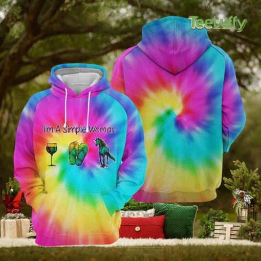 Horse And Wine 3D Printed Hoodie