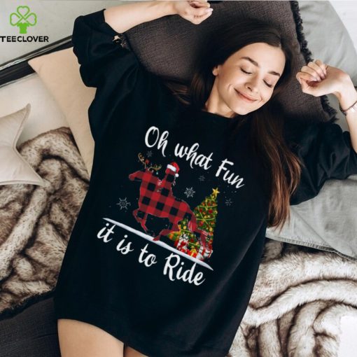 Horse Christmas   Oh What Fun It Is To Ride T Shirt