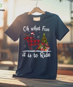 Horse Christmas Oh What Fun It Is To Ride T Shirt