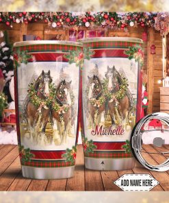 Horse Christmas Personalized Tumbler