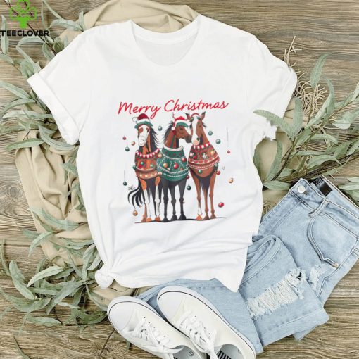 Horse Christmas T hoodie, sweater, longsleeve, shirt v-neck, t-shirt