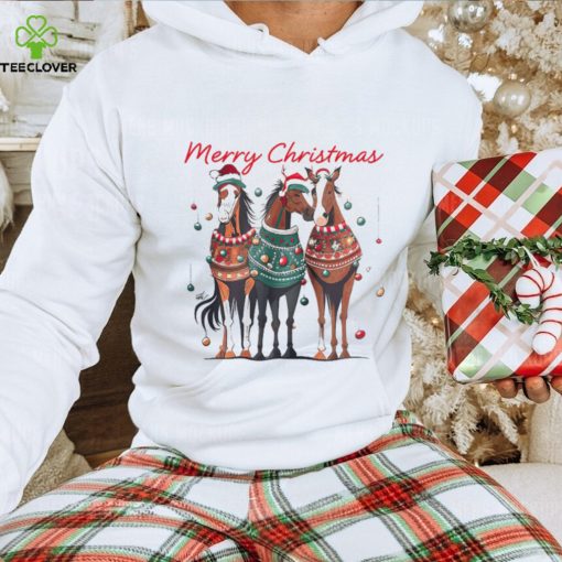 Horse Christmas T hoodie, sweater, longsleeve, shirt v-neck, t-shirt