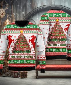 Horse Christmas Tree Ugly Christmas Sweater Wreath New Gift For Men And Women Family Holidays