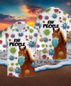 Horse Ew People Hawaiian Shirt