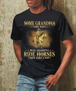 Horse Grandpas Take Naps GRE025 Classic T Shirt