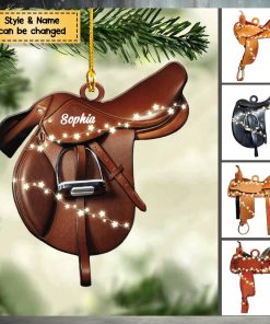 Horse Lovers   Horse Saddle For Riding Horse   Personalized Ornament