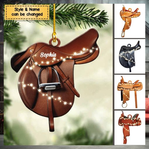 Horse Lovers   Horse Saddle For Riding Horse   Personalized Ornament