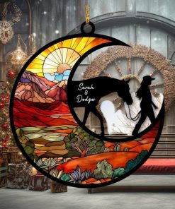 Horse Moon Suncatcher Ornament