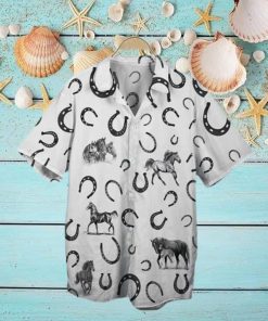 Horse Pattern Animal Farm Horse Hawaiian Shirt