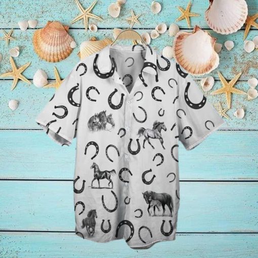 Horse Pattern Animal Farm Horse Hawaiian Shirt