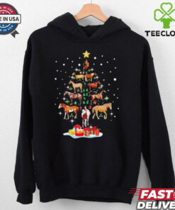 Horse tree Christmas Horses lovers shirt
