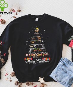 Horses Xmas Tree Merry Christmas Shirt