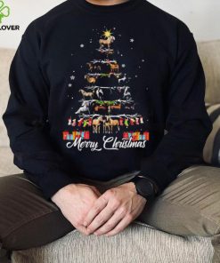 Horses Xmas Tree Merry Christmas Shirt