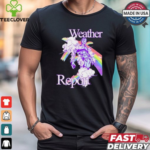 Hoshipieces Weather Report Jojos Painting t shirt