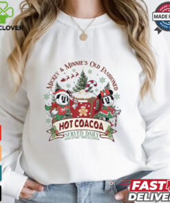 Hot Cocoa Christmas Shirt, Disneyland Mickey And Minnie Christmas Shirt