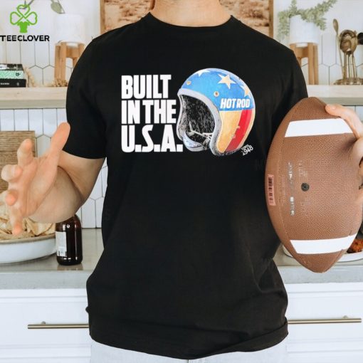 Hot Rod Built in the USA helmet shirt