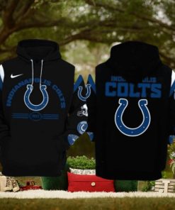 Hot Trending Indianapolis Colts Nfl Throwback Black 3d Hoodie