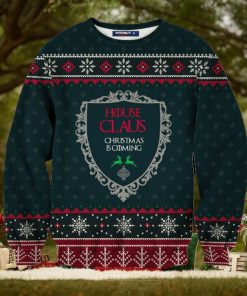 House Claus Unisex Knitting Pattern Ugly Christmas Sweater