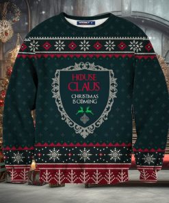 House Claus Unisex Knitting Pattern Ugly Christmas Sweater