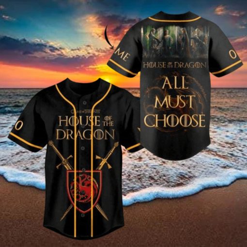 House Of The Dragon All Must Choose Baseball Jersey