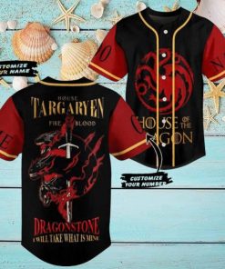 House Of The Dragon Game Of Thrones Baseball Jersey