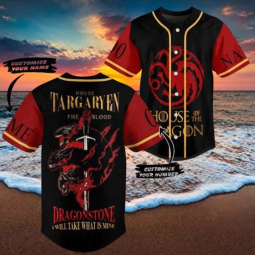 House Of The Dragon Game Of Thrones Baseball Jersey