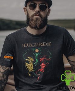 House of the Dragon Tri Dragons Front Print T Shirt