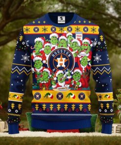 Houston Astros 12 Grinch Xmas Day Christmas Ugly Sweater