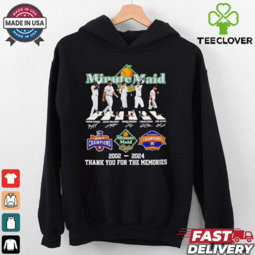 Houston Astros 2002 2024 Minute Maid thank you for the memories shirt