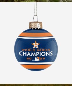 Houston Astros 2022 World Series Champions Glass Ball Ornament