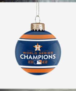 Houston Astros 2022 World Series Champions Glass Ball Ornament