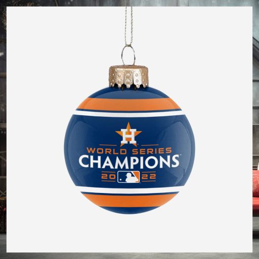 Houston Astros 2022 World Series Champions Glass Ball Ornament