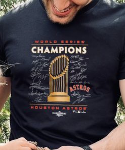 Houston Astros 2022 World Series Champions Signature Roster T Shirt