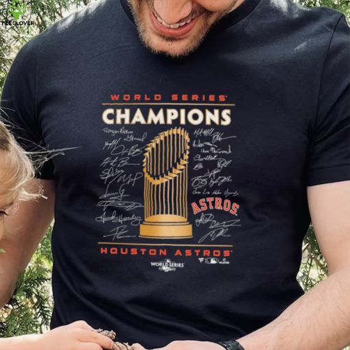 Houston Astros 2022 World Series Champions Signature Roster T Shirt
