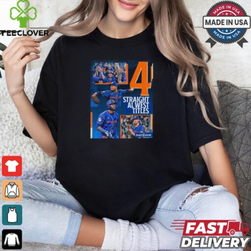 Houston Astros 4 Straight AL West Division Champions Shirt