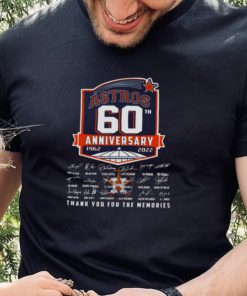 Houston Astros 60th anniversary 1962 2022 signatures thank you for the memories hoodie, sweater, longsleeve, shirt v-neck, t-shirt