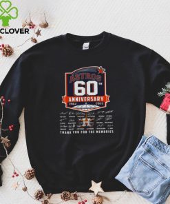 Houston Astros 60th anniversary 1962 2022 signatures thank you for the memories hoodie, sweater, longsleeve, shirt v-neck, t-shirt