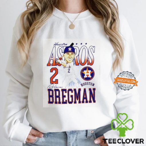 Houston Astros Alex Bregman 2 swing caricature shirt