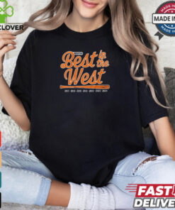 Houston Astros Baseball Best in the West 2017 2024 t shirt