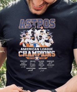 Houston Astros Baseball Team 2022 American League Champions Signatures Shirt