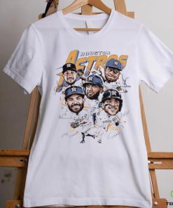 Houston Astros Baseball players caricature signature shirt